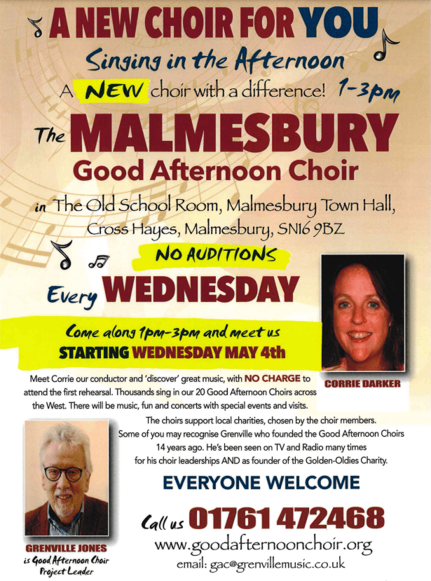 The Malmesbury Good Afternoon Choir - Free first rehearsal